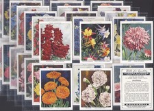 WILLS-FULL SET- GARDEN FLOWERS NEW VARIETIES 1938 (1ST SERIES L40 CARDS)