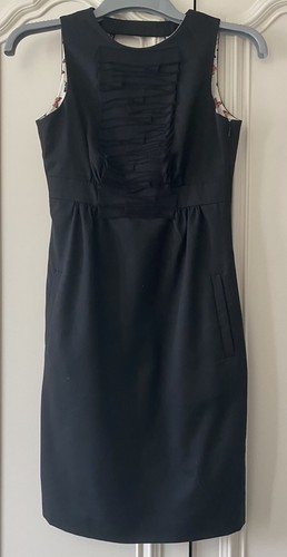 Ted baker black ruffle wool - black,