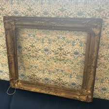 Old Victorian Antique Vintage Gold Gilt Wooden Picture Frame