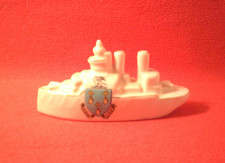 Carlton Crested China WW1 Battleship Kings Lynn Crest