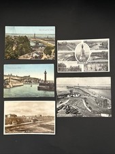 Whitby North Yorkshire Bundle Vintage Postcard X 5 Various Iconic Scenes