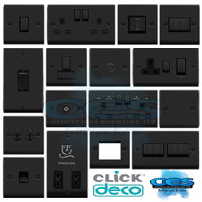 CLICK DECO MATT BLACK SWITCHES
