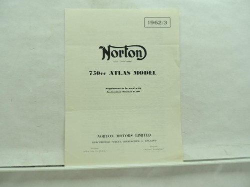 1962 norton motorcycle - 1962/3,
