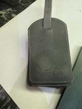 Concorde Leather Luggage Tag – Vintage British Airways Airline Memorabilia