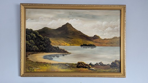 Original oil board painting - oil,