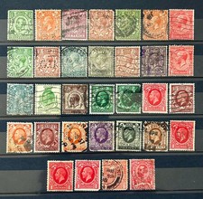 UK GB Old Stamps King George V Lot of 32 Stamps used nice /116