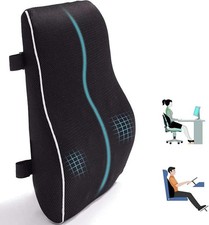 Orthopedic Memory Foam Seat Cushion Lumbar Back Support Pillow Pain Car Office