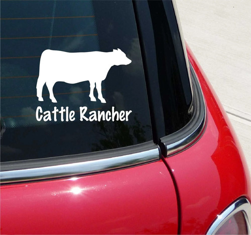 Cattle rancher decal - decal, sticker