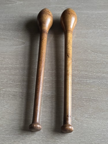 Pair vintage wooden indian - of,