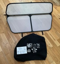 SAAB 93 9-3  CONVERTIBLE WIND DEFLECTOR(SILVER) & STORAGE BAG  2004-2012 GENUINE
