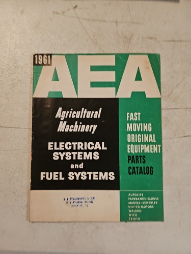 Vintage 1961 aea agricultural - aea,