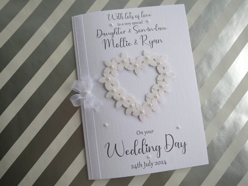 Personalised wedding day - personalised, card