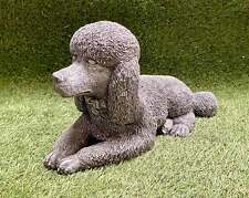 Large Poodle Concrete Ornament