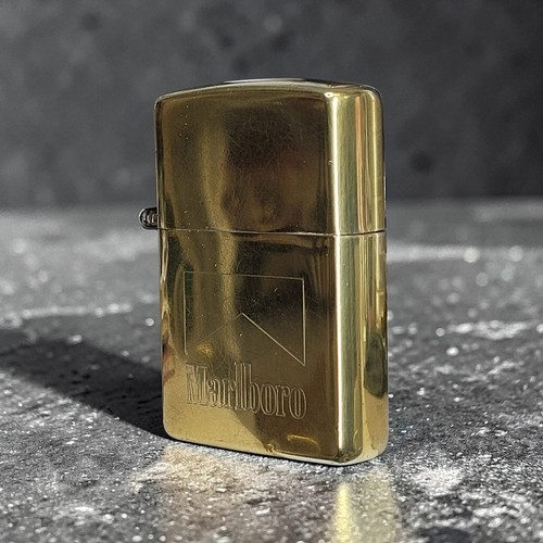 Vintage brass marlboro zippo - marlboro,