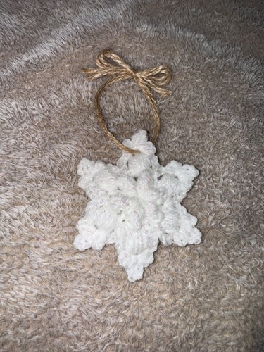 Handmade crochet snowflake - handmade,
