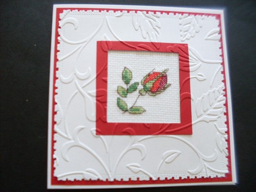 Hand made completed cross - hand,