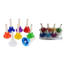 8 Note Handbells Set Musical Bells for Church Chorus, Wedding, Family Party