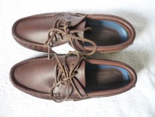 Dubarry Commodore XLT lightweight leather deck sailing shoes size EU 43 / UK 9