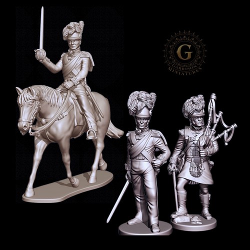 Scots foot mounted officers - foot,