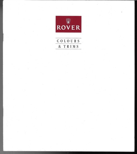Rover colour trim 1993 - &,