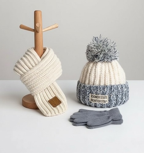 Kids thermal winter hat scarf - winter,