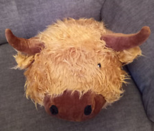 Nice brown Highland Cow 2 footed slipper for settee etc.One size.Wipe clean only