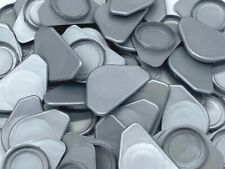 35mm Winged Silver / Grey Hinge Hole Cover Caps Kitchen Cupboard Door Blanking