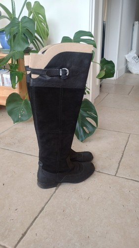 Black knee length boots - black,