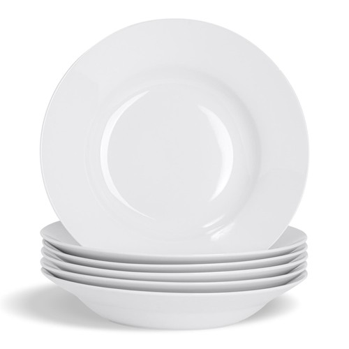 Classic white soup bowls - soup,