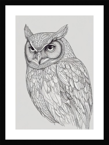 Timeless owl art - art,