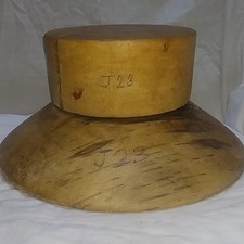Wooden hat block millinery 