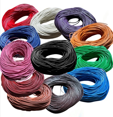 100 genuine leather cord - cord, 2mm