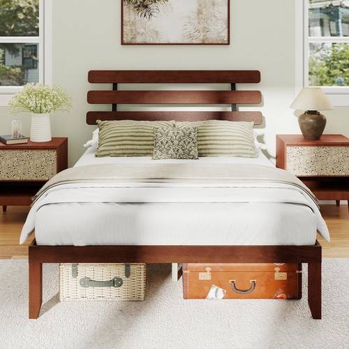 Bed frame solid wood - bed,