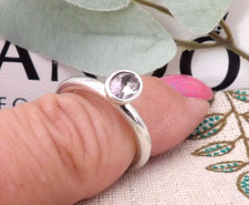 ❤️Genuine Pandora Retired Tied Together Amethyst Ring 925 ALE Size 56❤️