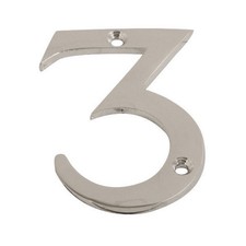 Polished Chrome Numerals Door