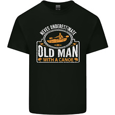 An Old Man With a Canoe Canoeing Funny Mens Light Cotton T-Shirt