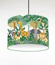 JUNGLE animals CEILING DRUM LIGHT SHADE / TABLE LAMPSHADE 3 SIZES