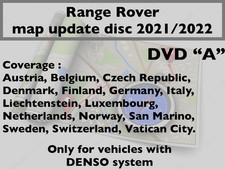 Land Rover Sat Nav DVD 2021/2022 Disc A Range Rover, Sport, Discovery 3, Europe