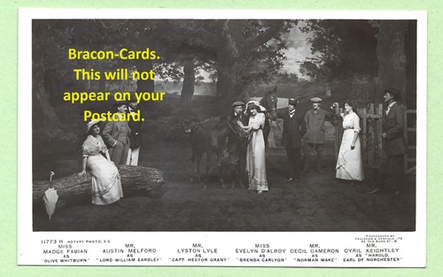 H582 theatre postcard - postcard, scene