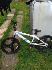 Zinc Gravity Tested White BMX Bike 3 Spoke Mag Style 20" Wheels Used Free UK Del