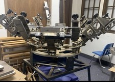 Hopkins International 6 Screen 4 Station Screen Printing Press
