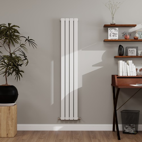 White radiator flat panel - flat,