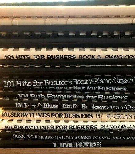 Sheet music buskers - buskers, books