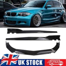 Side Skirt+Front Bumper Lip Splitter Spoiler For BMW X1 X2 X3 X4 E81 E82 E87 F39
