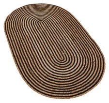 Oval Rug Jute  Natural