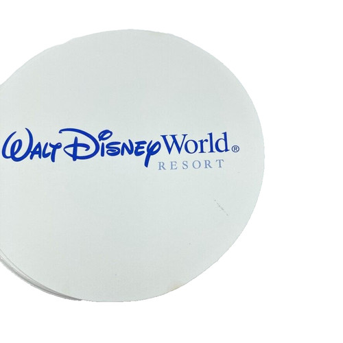 Wdw paper drink coasters - wdw,