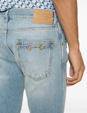 GUCCI MENS HORSEBIT STRAIGHT LEG JEANS W34 - L32 NEW £721 #A100