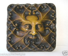 Green Man Church Carving Medieval Wall Plaque Hand Made Ornament Decorative Gift