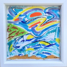 SIDMOUTH ABSTRACT SEASCAPE