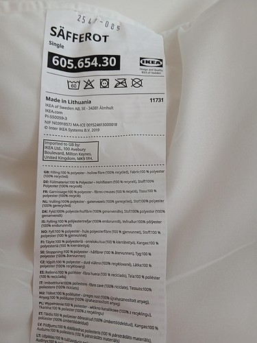 Ikea safferot duvet tog - safferot,